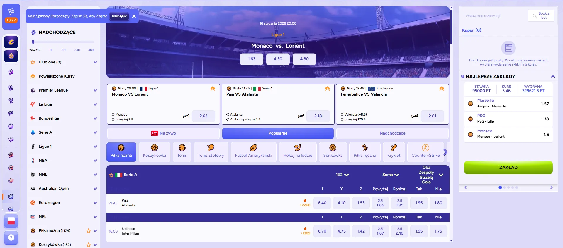 System bonusów w kasynie SpinBara System bonusów w kasynie SpinBara